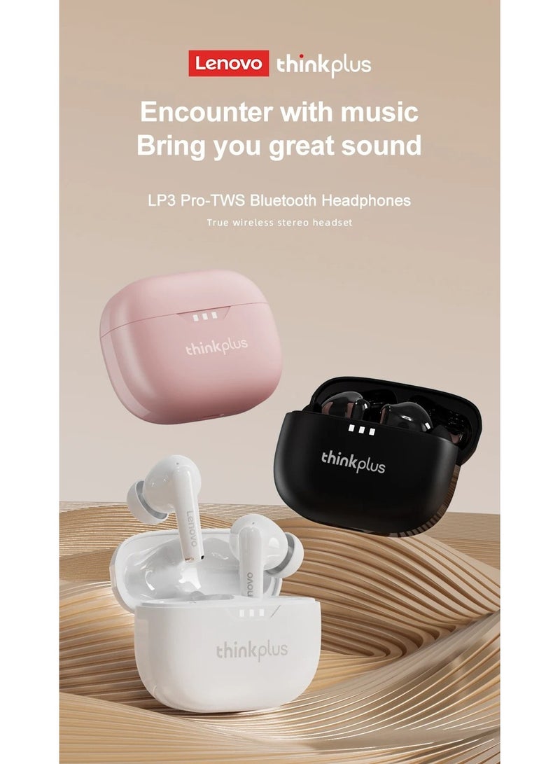 Lenovo Thinkplus LP3 Pro TWS Earphones Wireless Bluetooth Earbuds White - Image 5