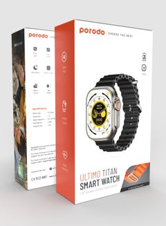 porodo 300 mAh Smart Watch Ultra Ultimo Titan w/ 1*Alpine Band And 1*Ocean Band Multicolor  - Image 2
