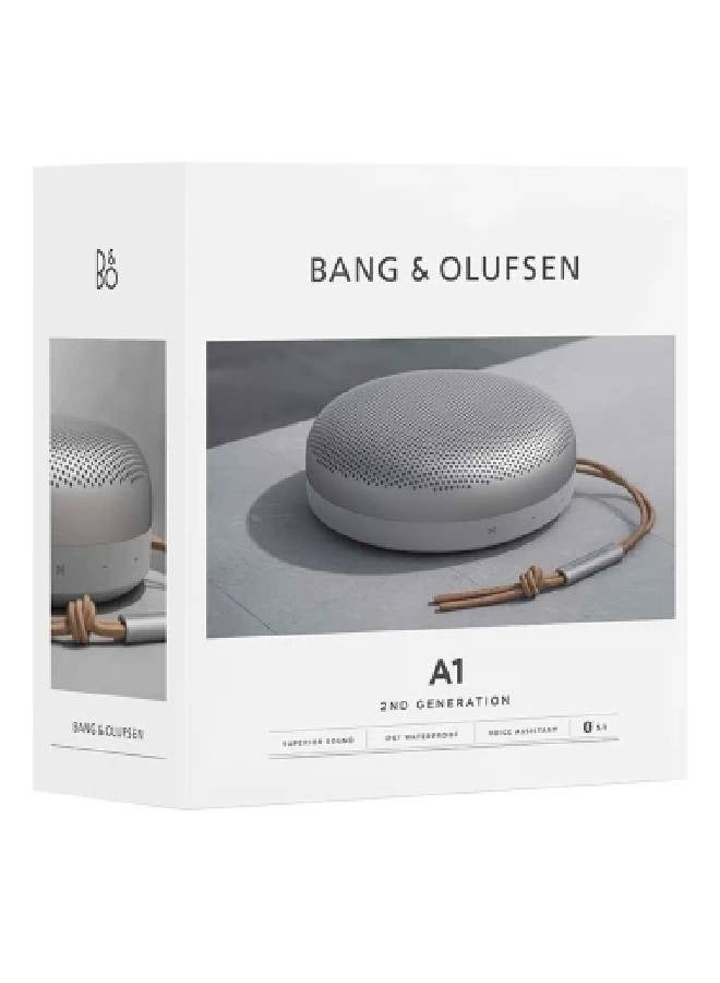 Bang & Olufsen - Beosound A1 2nd Gen Wireless Portable Waterproof Bluetooth Speaker with Microphone Grey Mist - Image 1
