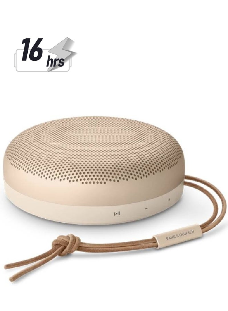 Bang & Olufsen - Beosound A1 2nd Gen Wireless Portable Waterproof Bluetooth Speaker with Microphone Gold Tone - Image 1