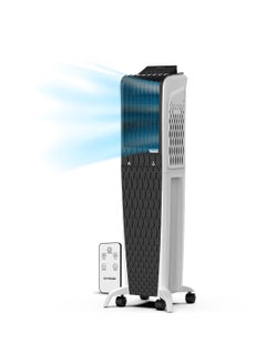 KHIND Frosty 55 Litres Freestanding Air Cooler with Remote |Touch Screen Controls and Three sided Honeycombs Cooling pads | Home, Kitchen and Office Use | 1 Year Brand Warranty 55 L 145 W EACD553D White/Black  - Image 1