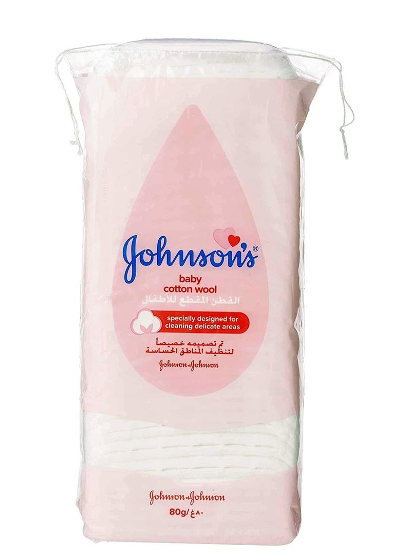 جونسون قطن أطفال 80 جرام