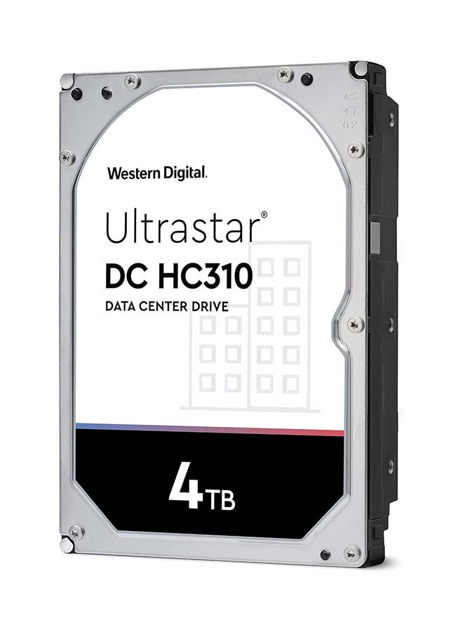 WD - Ultrastar DC HDD Server HC310 | 4TB Capacity | 6GB/s SATA | 3.5-INCH DATA CENTER HARD DRIVES | RPM 7200 | 512E SE | Transfer Rate Up to 255MB/s | Dual-stage Micro Actuator| Silver 4 TB - Image 1