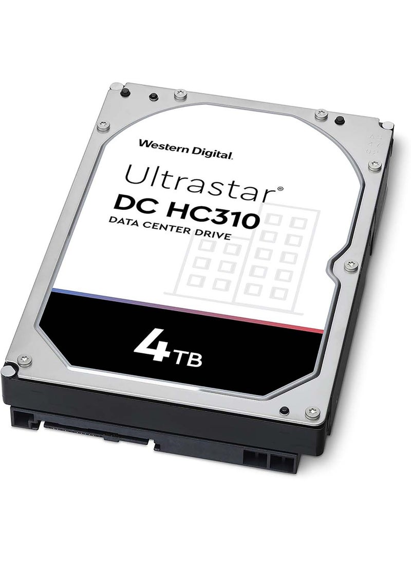 WD - Ultrastar DC HDD Server HC310 | 4TB Capacity | 6GB/s SATA | 3.5-INCH DATA CENTER HARD DRIVES | RPM 7200 | 512E SE | Transfer Rate Up to 255MB/s | Dual-stage Micro Actuator| Silver 4 TB - Image 1