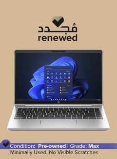 HP Renewed - ProBook 440 G10 14-Inch Display Notebook,Intel Core i5/13th Gen i5-1335U (1.30 GHz)/8GB RAM/512GB SSD/Windows 10 English/Arabic Silver  - Image 1