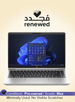 HP Renewed - ProBook 440 G10 14-Inch Display Notebook,Intel Core i5/13th Gen i5-1335U (1.30 GHz)/8GB RAM/512GB SSD/Windows 10 English/Arabic Silver  - Image 1