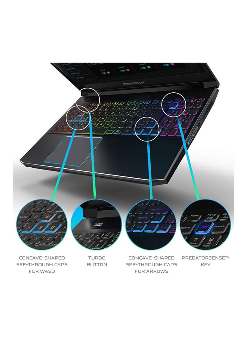 Acer - Acer Predator Triton 300 Gaming Laptop, Intel i7-10750H, NVIDIA GeForce RTX 2070 Max-Q, 15.6" FHD 240Hz 3ms IPS Display, 16GB Dual-Channel DDR4, 512GB NVMe SSD, WiFi 6, RGB Backlit KB, PT315-52-73WT English Black - Image 1