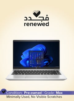 HP Renewed - ProBook 440 G9 Laptop With 14-Inch Display,Intel Core i5-1235U/16GB RAM/512GB SSD/WiFi-6/Type C/Windows 10 () English/Arabic Silver  - Image 1