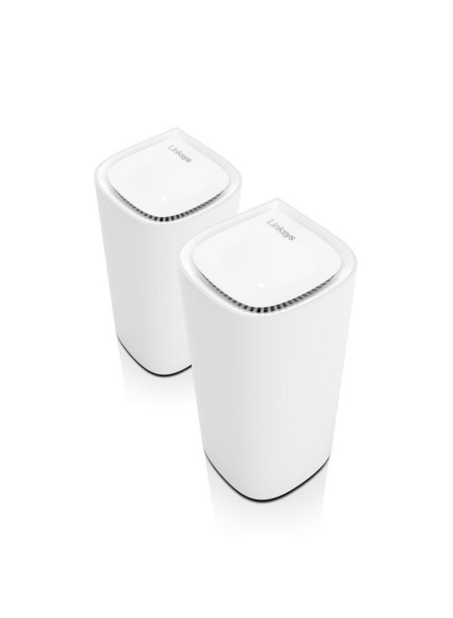 LINKSYS MX6202 Velop Pro 6E AXE5400 TB WiFi 6E Mesh System 1xGE-LAN 1xGE-WAN 2-Pack White - Image 1