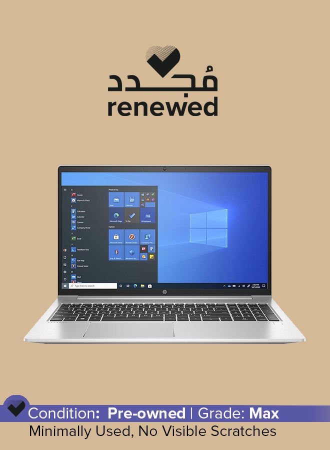 HP Renewed - ProBook 450 G8 Notebook With 15.6-Inch Display,Intel Core i5/11th Gen/8GB RAM/512GB SSD/Windows 10 English/Arabic Silver - Image 1
