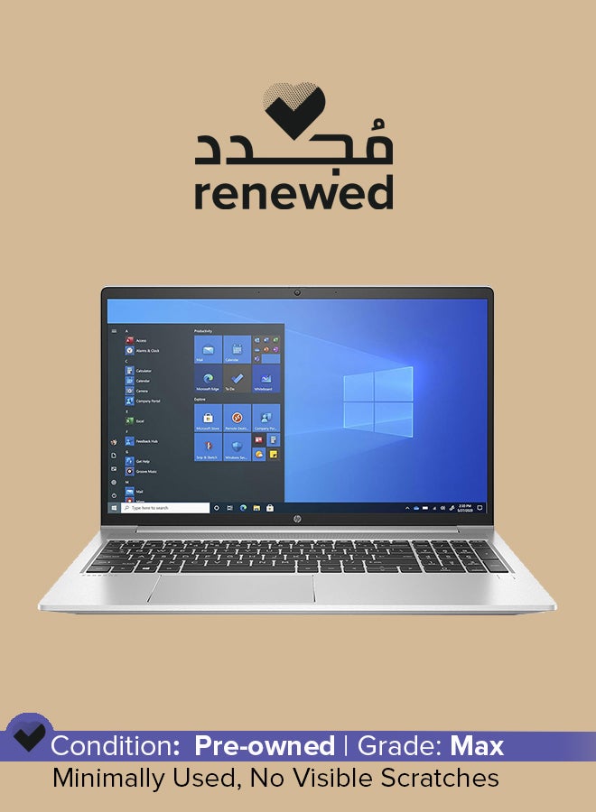 HP Renewed - ProBook 450 G8 Laptop With 15.6-Inch Display, Intel Core i5-11th Gen/12GB RAM/512GB SSD/Windows 10 English/Arabic Silver - Image 1