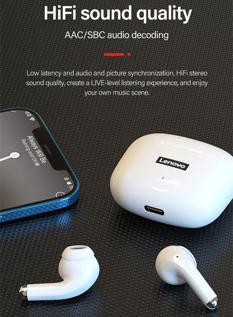 LivePods LP40PRO Semi-In-Ear Wireless Headphones White