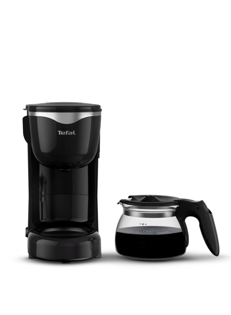 Tefal Perfectta Filter Coffee Maker, Permanent filter, 0.6 L Capacity, Compact Drip Coffee Maker, Easy Coffee-Making, 30-Minute Keep-Warm, Auto-Off, CM340827 600 ml 600 W CM340827 Black - Image 4