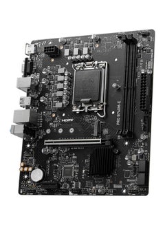 إم اس أي اللوحة الأم PRO B760M-E، Micro-ATX - تدعم معالجات Intel Core من الجيل الثاني عشر والثالث عشر، LGA 1700 - تعزيز ذاكرة DDR5 بسرعة 5600 ميجاهرتز، فتحة PCIe 4.0 x16، وفتحة M.2 Gen4  - Image 3
