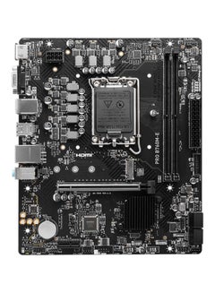 إم اس أي اللوحة الأم PRO B760M-E، Micro-ATX - تدعم معالجات Intel Core من الجيل الثاني عشر والثالث عشر، LGA 1700 - تعزيز ذاكرة DDR5 بسرعة 5600 ميجاهرتز، فتحة PCIe 4.0 x16، وفتحة M.2 Gen4  - Image 2