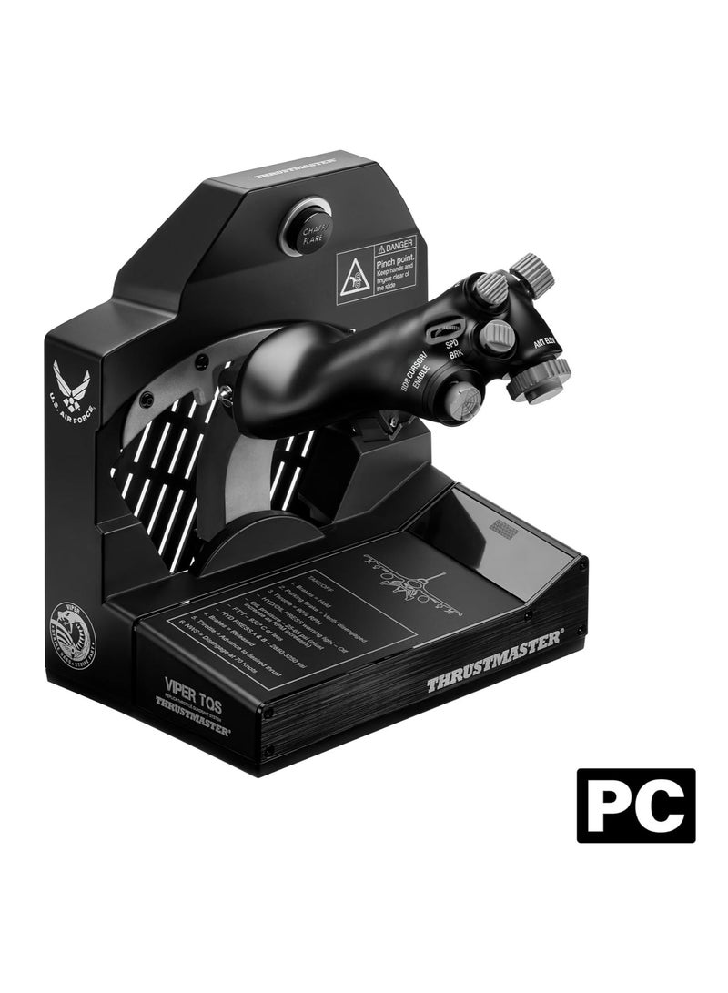 THRUSTMASTER - Thrustmaster Viper TQS: Metal Throttle Quadrant System, 21 Action Buttons, 5 Axes, Iconic Chaff/Flare Functions - Image 1