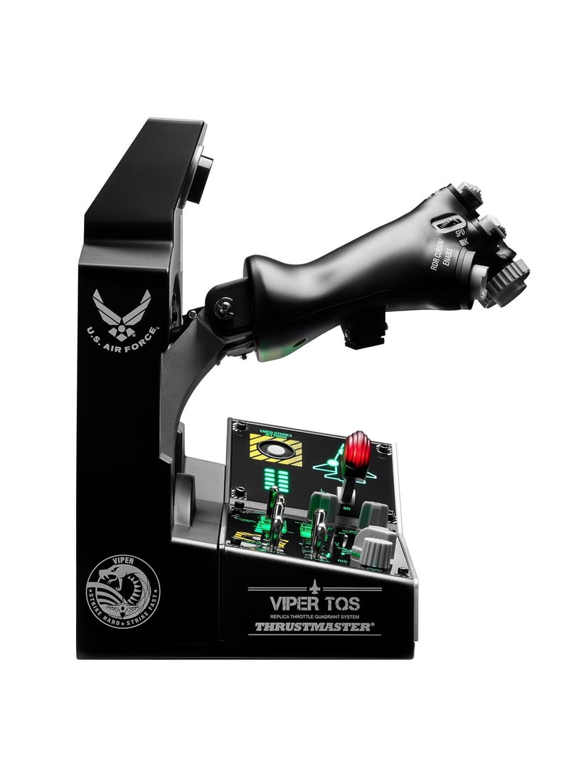 ثروستماستر - Thrustmaster Viper TQS Mission Pack for PC, Metal Throttle Quadrant System, Throttle and Control Panel Included, Hall Effect Precision, 64 Action Buttons, 6 Axes - Image 1