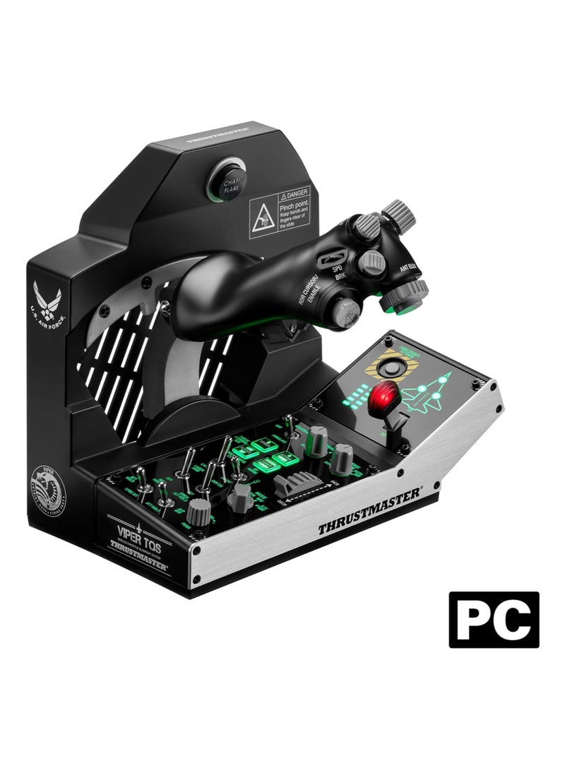 ثروستماستر - Thrustmaster Viper TQS Mission Pack for PC, Metal Throttle Quadrant System, Throttle and Control Panel Included, Hall Effect Precision, 64 Action Buttons, 6 Axes - Image 1