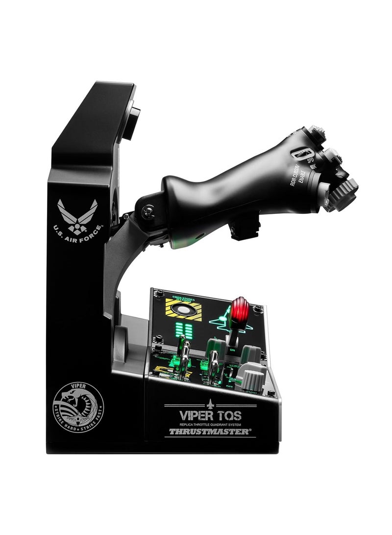 ثروستماستر - Thrustmaster Viper TQS Mission Pack for PC, Metal Throttle Quadrant System, Throttle and Control Panel Included, Hall Effect Precision, 64 Action Buttons, 6 Axes - Image 1