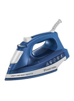 Steam Iron Max Power, Portable Clothing Iron, Quick Heat-Up With Non-Stick Ceramic Soleplate, Auto-Off Function, Continuous And Vertical Steam, 1 Year Warranty 1 kg 2400 W 26483GCC Blue