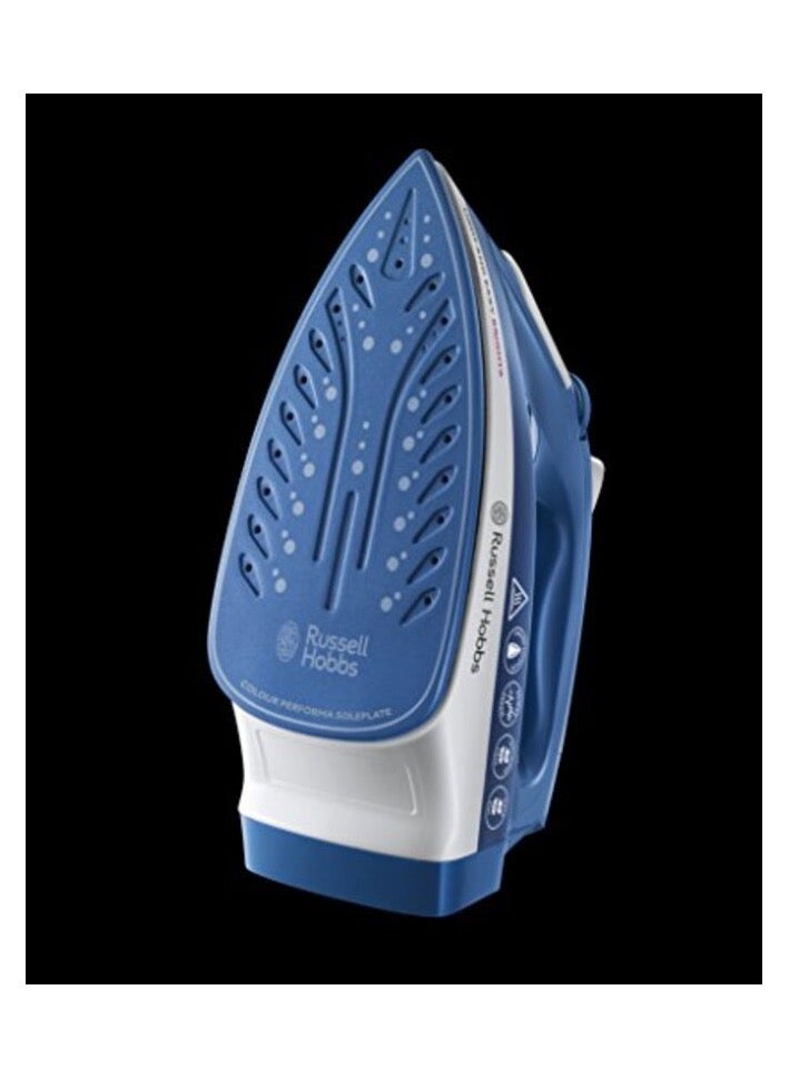 Steam Iron Max Power, Portable Clothing Iron, Quick Heat-Up With Non-Stick Ceramic Soleplate, Auto-Off Function, Continuous And Vertical Steam, 1 Year Warranty 1 kg 2400 W 26483GCC Blue - pnsku/N70041576V/45/_/1706338901/63bb7b28-f11e-4b0a-acc4-b5619b0bf6e8