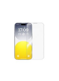 Baseus OS-Baseus Diamond Series Full-Coverage HD Tempered Glass Screen Protector for iP 15, Clear (Pack of 1, with cleaning kit and EasyStick installation tool)  - Image 2