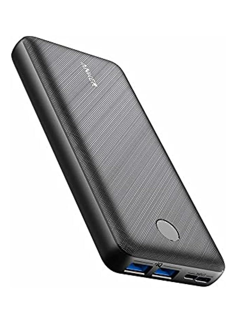 Anker - 20000 mAh Power Bank, 325 Portable Charger (PowerCore Essential 20K) Battery Pack with High-Speed PowerIQ Technology and USB-C (Input Only) for iPhone, Samsung Galaxy, and More Black - Image 1