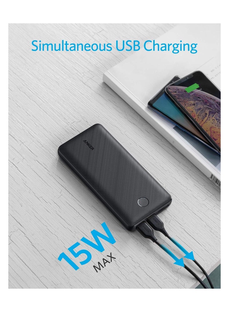 بنك طاقة بقدرة 20000 مللي أمبير في الساعة، وشاحن محمول 325 (PowerCore Essential 20K) مع تقنية PowerIQ عالية السرعة ومنفذ USB-C (الإدخال فقط) لأجهزة iPhone وSamsung Galaxy والمزيد باللون الأسود 20000 mAh - pnsku/N70041654V/45/_/1706500848/c7f74947-6aac-4ee7-a90b-e131056f712b