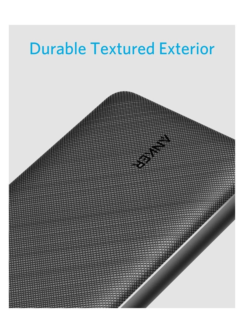 Anker - 20000 mAh Power Bank, 325 Portable Charger (PowerCore Essential 20K) Battery Pack with High-Speed PowerIQ Technology and USB-C (Input Only) for iPhone, Samsung Galaxy, and More Black - Image 1