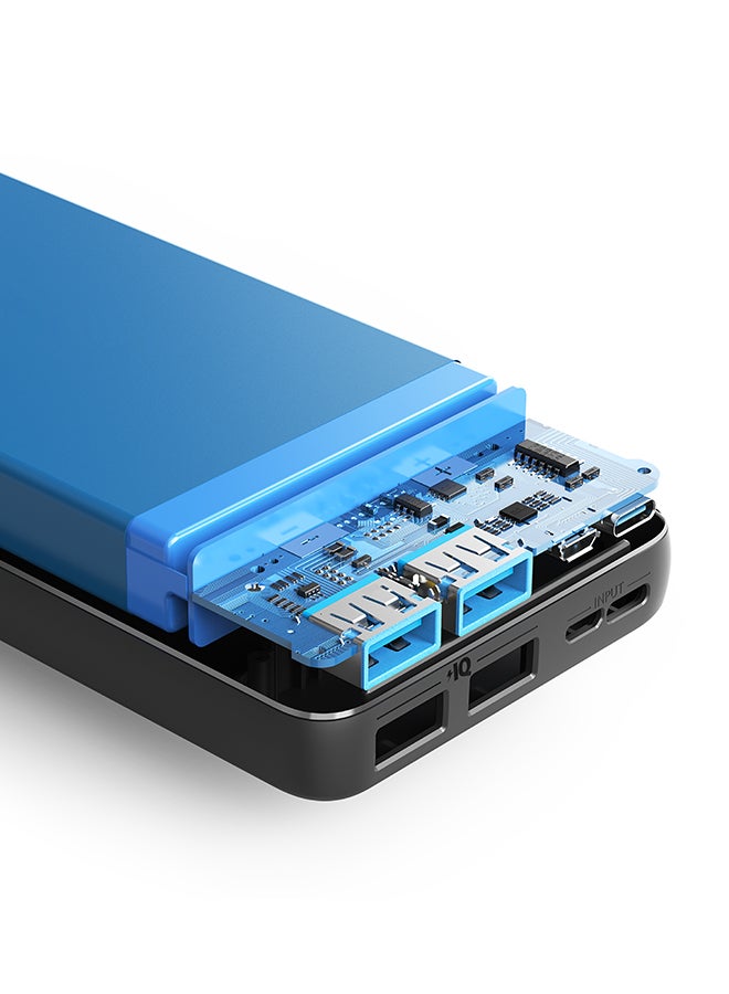 بنك طاقة بقدرة 20000 مللي أمبير في الساعة، وشاحن محمول 325 (PowerCore Essential 20K) مع تقنية PowerIQ عالية السرعة ومنفذ USB-C (الإدخال فقط) لأجهزة iPhone وSamsung Galaxy والمزيد باللون الأسود 20000 mAh