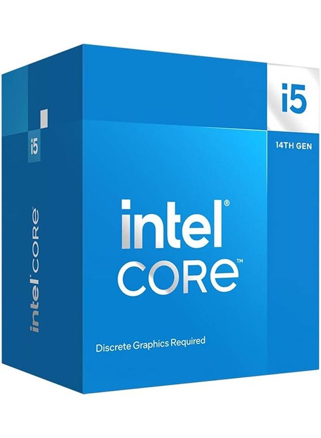 Intel Core i5-14400F 2.5 GHz 10-Core LGA 1700 Processor, 10 Cores & 16 Threads, 20MB Cache, 5 GHz Maximum Turbo Boost, Dual-Channel DDR5-4800 Memory / 192GB Max, Hybrid Core Arc Sliver - Image 1