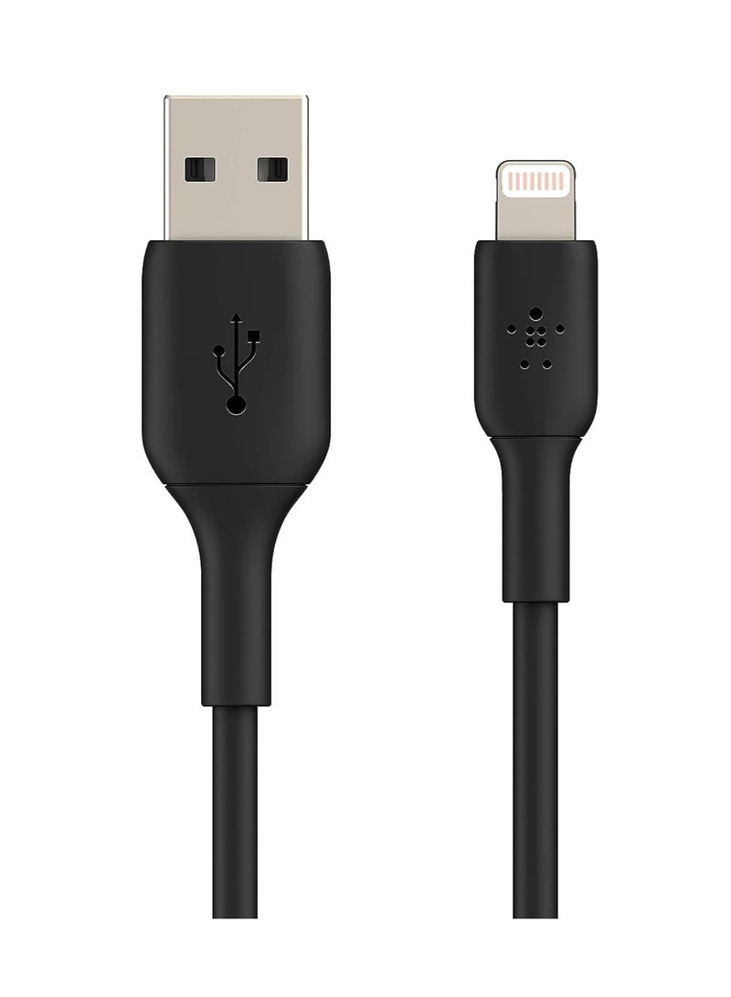 belkin Boost Charger Lightning to USB-A Cable 1M Black Black - Image 1