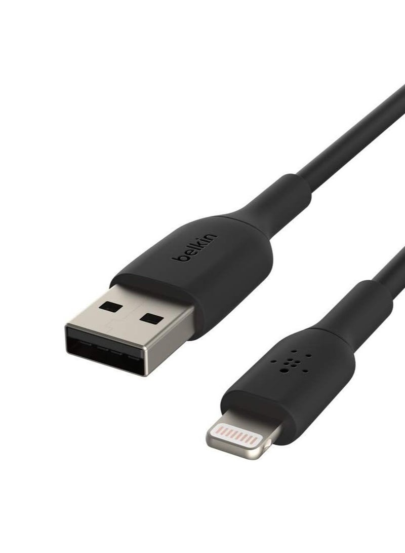belkin Boost Charger Lightning to USB-A Cable 1M Black Black - Image 3