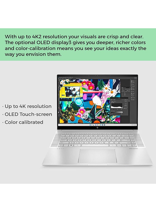 HP - Envy 16 Laptop With 16-Inch Display, Core i9 13900H Processor/16GB RAM/2TB SSD/4GB NVIDIA GeForce RTX 4060 Graphics Card/Windows 11 Home English Silver - Image 1