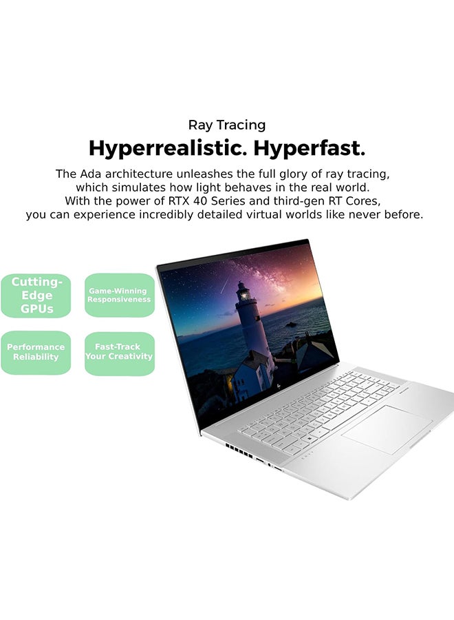 HP - Envy 16 Laptop With 16-Inch Display, Core i9 13900H Processor/16GB RAM/2TB SSD/4GB NVIDIA GeForce RTX 4060 Graphics Card/Windows 11 Home English Silver - Image 1