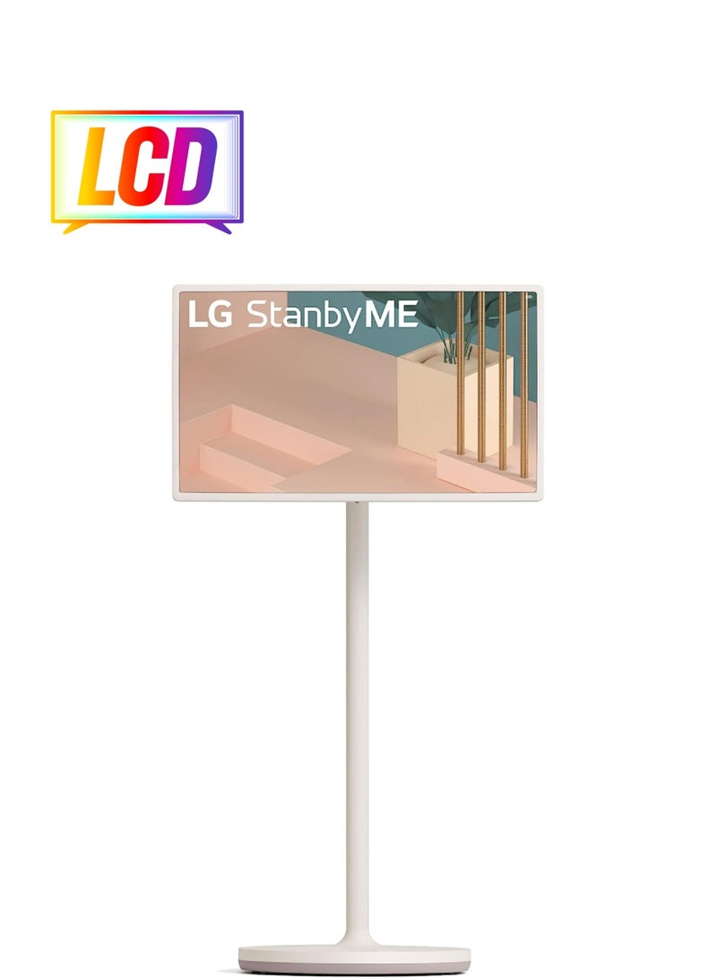 LG 27 Inch Stand by Me LED TV FHD Smart TV Touch Screen 27ART10AKPL Beige  - Image 1