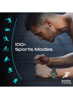 PROMATE Smart Watch, Round-Screen BT 5.1 Fitness Tracker With 1.53” TFT Display, 80 Day Battery,Pentamagnetism Speaker,E-Card Quick Share And IP67 Water Resistance For iPhone 15, Galaxy S23,XWatch-R19 Grey  - Image 5