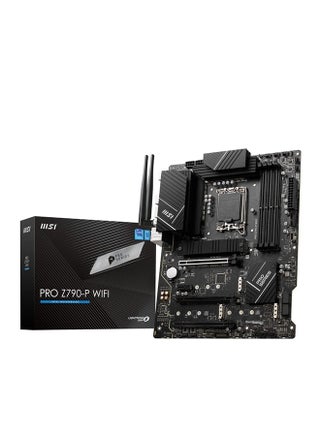 PRO Z790-P WIFI DDR5 ATX Motherboard, LGA 1700 Socket, Intel Z790 Chipset, 4x DDR5 Slots (128GB Max), Wi-Fi 6E / BT 5.2, 2.5Gbps LAN, M.2 Shield Frozr, PCIe 5.0, Lightning Gen5, 14+2 Duet Rail VRM, USB 3.2 Gen 2x2, Enhanced Audio, Multi-Layer PCB, Dual PCIe M.2 Slots, Enhanced Thermal Design | 911-7E06-010 Black - pnsku/N70041785V/45/_/1706538775/35b784b0-98ac-4526-88a7-731b2aef4874