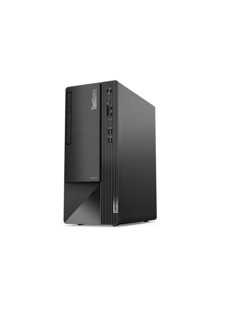 Lenovo - ThinkCentre Neo 50t Tower PC With Core i3-12100 Processor/8GB RAM/256GB SSD/DOS Black - Image 1