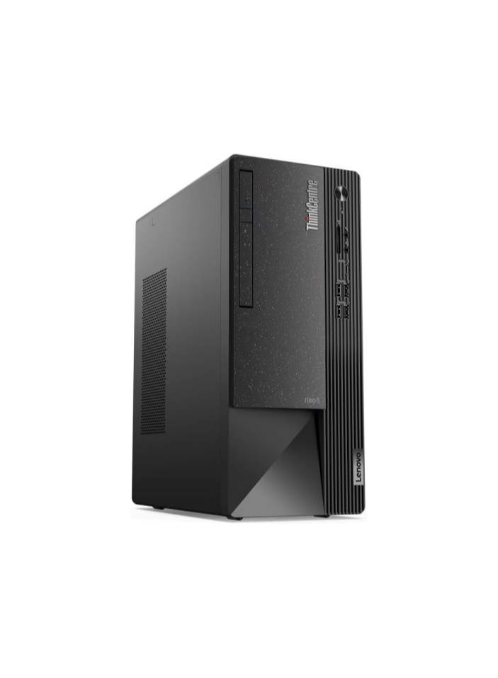 Lenovo - ThinkCentre Neo 50t Tower PC With Core i3-12100 Processor/8GB RAM/256GB SSD/DOS Black - Image 1