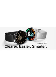 QCY Watch GT Smart Watch With Retina AMOLED HD Display, Brightness Sunlight Display, Health Monitoring, 10 Days Battery and 100 + Sports Modes Smoky Black  - Image 2