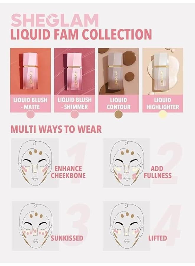 SHEGLAM - Liquid Blush Color Bloom Liquid Hush Hush Hush Hush - Image 1