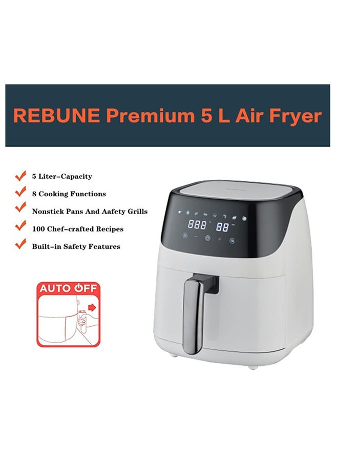 Air Fryer 5 L 1500 W RE-11-026W White - pnsku/N70041954V/45/_/1706795899/595fe3ad-65cd-45c2-ac0a-aa425955fb08