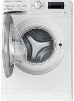 INDESIT Mytime 8Kg Front Load Washing Machine 1400 RPM, Inverter Motor, 16 Washing Programs, Big Digit Display, Child Lock, Made in Poland- 8 kg MTWE-81483WSGCC White  - Image 4