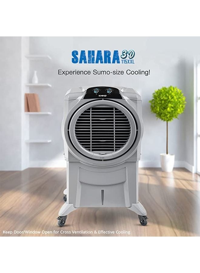 KHIND Sahara 3D Air Coolers For Home with Honeycomb Pads, Low Power Consumption 115 L 115XXL Sahara 3D Grey  - Image 5