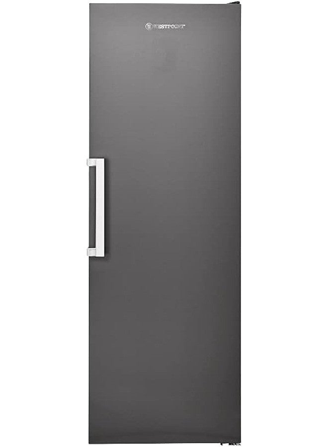 ويست بوينت - 280 Liters No Frost Inox Vertical Freezer, Smart Storage, 5 drawers and two flaps, No Frost Technology, Clear View Lamp, Space-Saving Design, ‎External Condenser WVI-3121EI Silver - Image 1