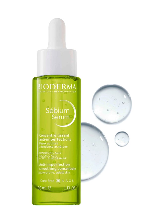 Bioderma - Sebium Serum Anti-imperfection Smoothing Concentrate Green 30ml - Image 1