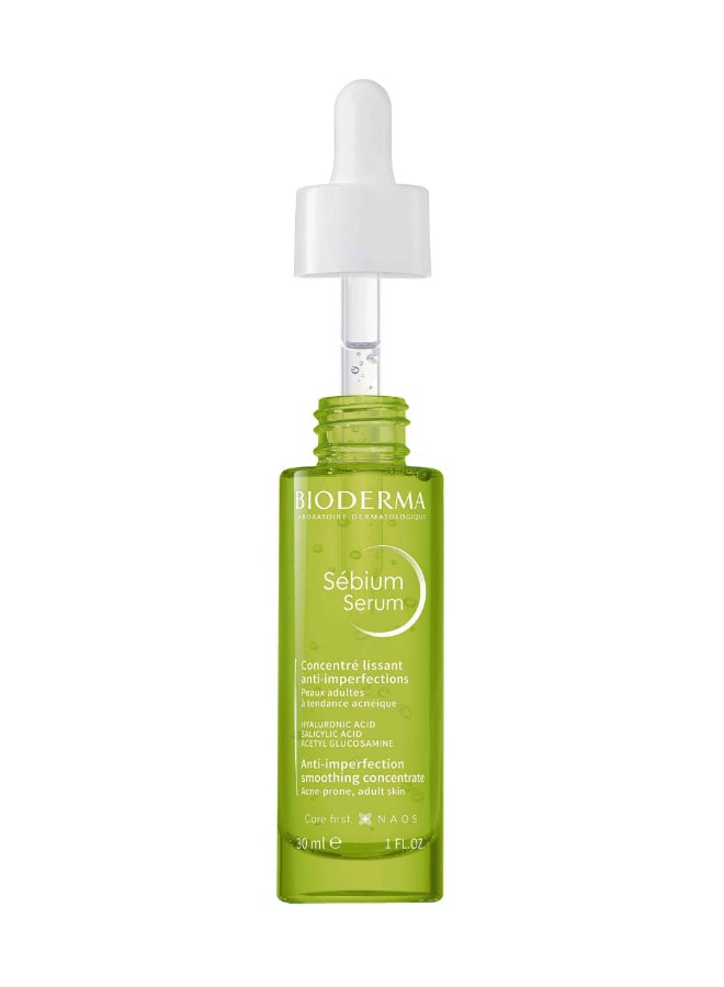 Bioderma - Sebium Serum Anti-imperfection Smoothing Concentrate Green 30ml - Image 1