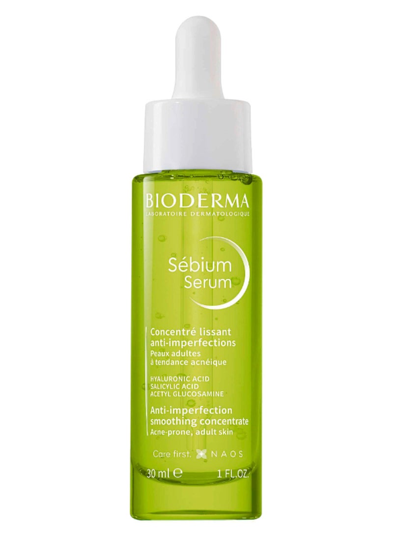 Bioderma Sebium Serum Anti-imperfection Smoothing Concentrate Green 30ml - Image 1
