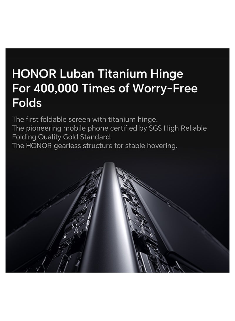 Honor - Magic V2 Dual Sim Black PU 16GB RAM 512GB 5G With Free Gifts And Screen Protection - Middle East Version - Image 1